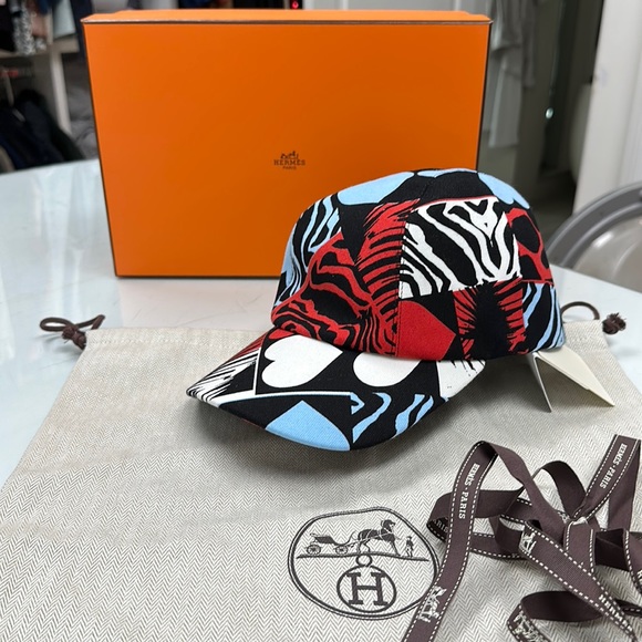 Hermes Davis Cap - BNWT color rouge - Picture 1 of 10